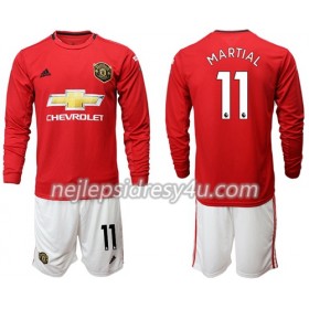 Fotbalové dres Manchester United Martial 11 Dětské Domácí 2019/20 Dlouhý Rukáv